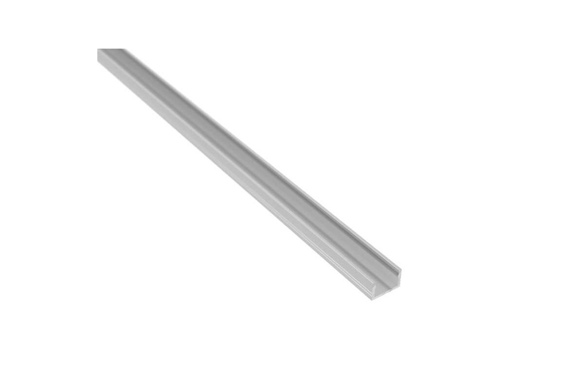 3 Meter LED Aufbauprofil Silber eloxiert 9mm ohne Abdeckung