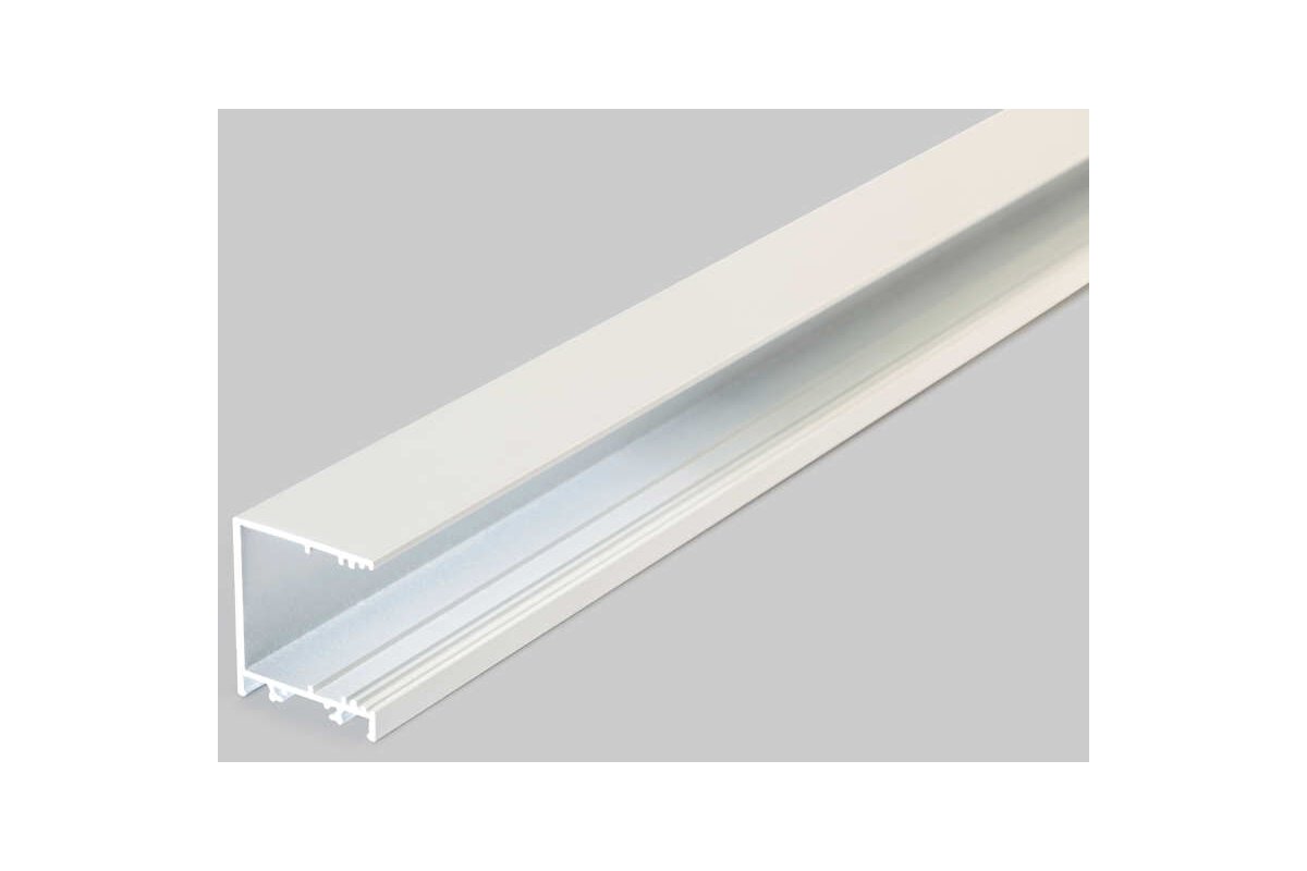 3 Meter LED Alu Profil Aufbau breit 03 weiß lackiert 30mm Serie Varia